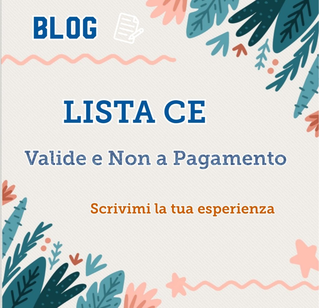 CE Non a pagamento, valide e serie!